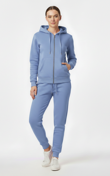 Premium Zipper Hoodie Tracksuit for Women – Chic & Comfortable Tracksuit - SKM
