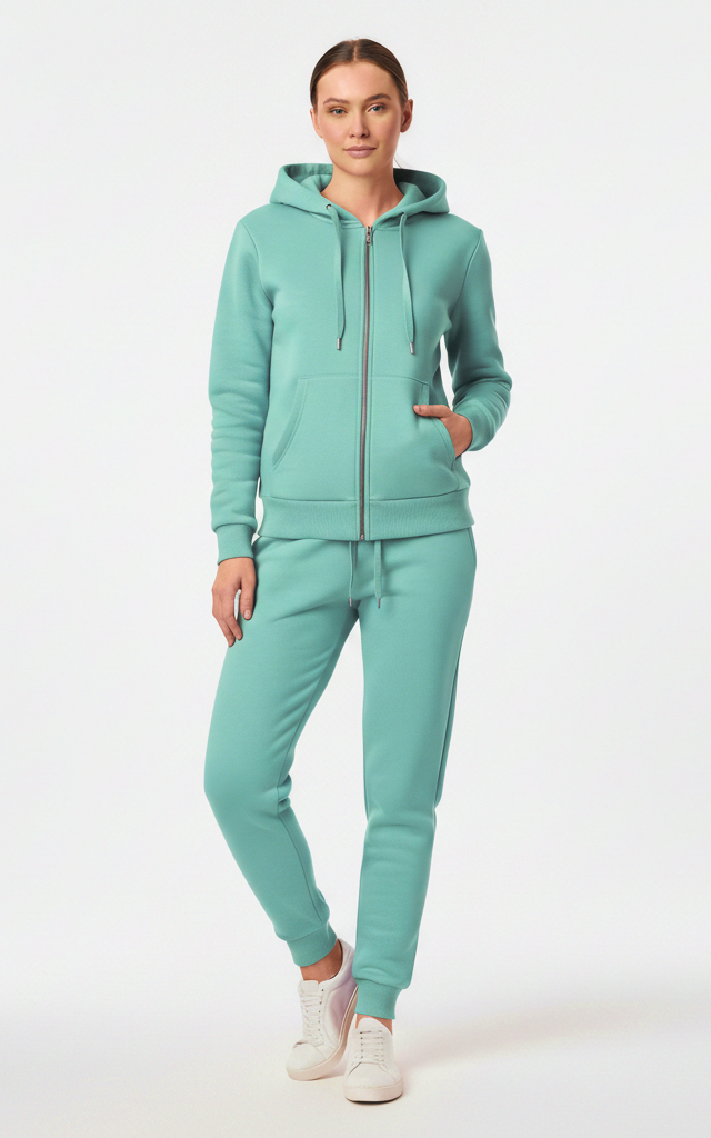 Premium Zipper Hoodie Tracksuit for Women – Chic & Comfortable Tracksuit - SKM