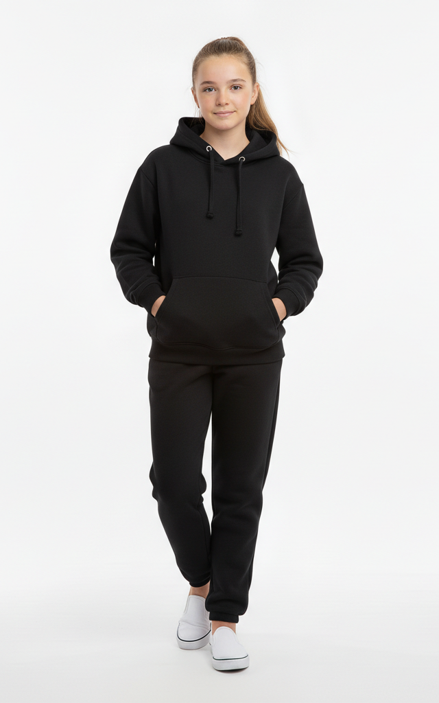 Pullover Hoodie With Jogger For Girls - SKM