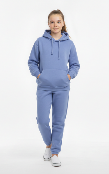 Pullover Hoodie With Jogger For Girls - SKM