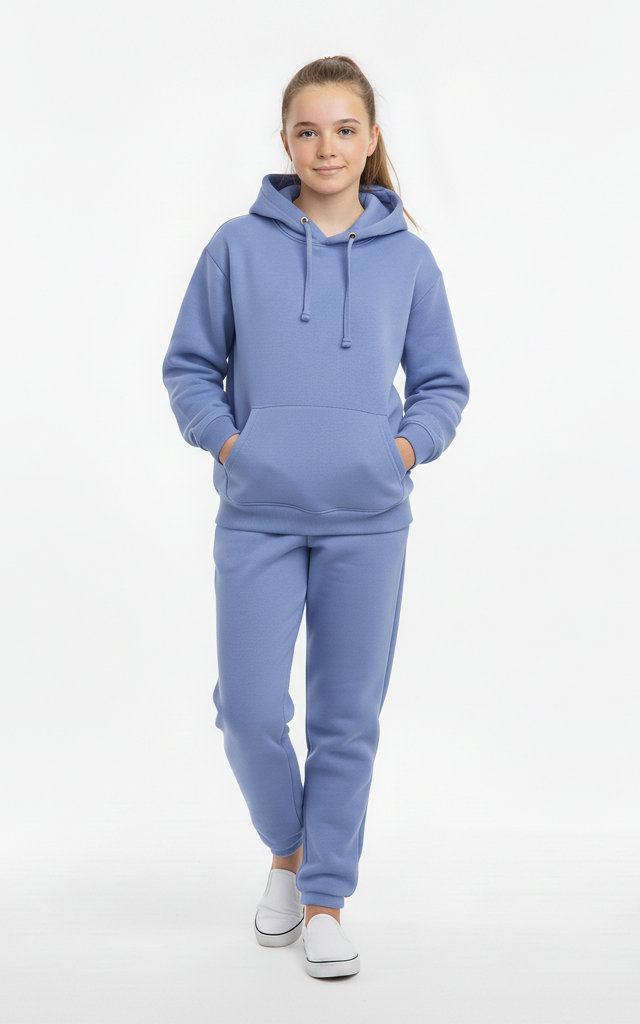 Pullover Hoodie With Jogger For Girls - SKM
