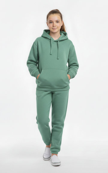 Pullover Hoodie With Jogger For Girls - SKM