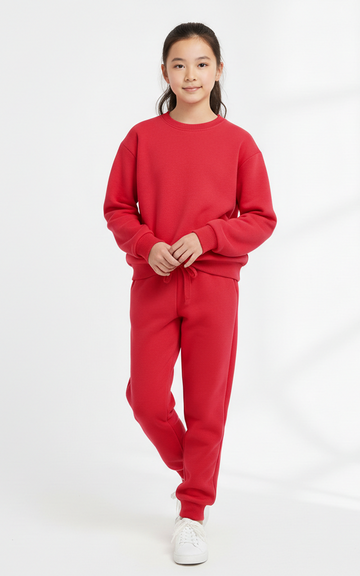 Classic Sweat Shirt With Jogger For Girl's - SKM