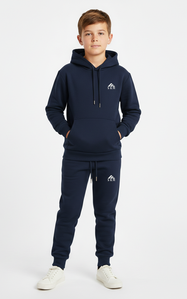 Boys’ Pullover Hoodie Tracksuit – Cozy & Stylish Outfit Set - SKM