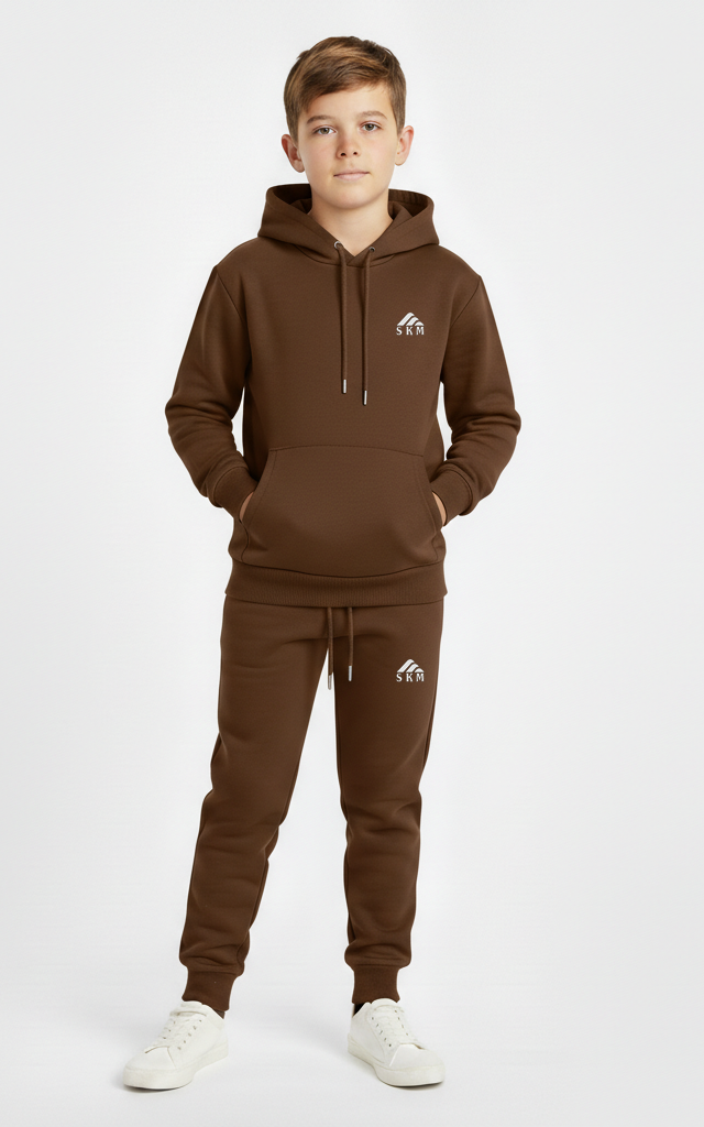 Boys’ Pullover Hoodie Tracksuit – Cozy & Stylish Outfit Set - SKM