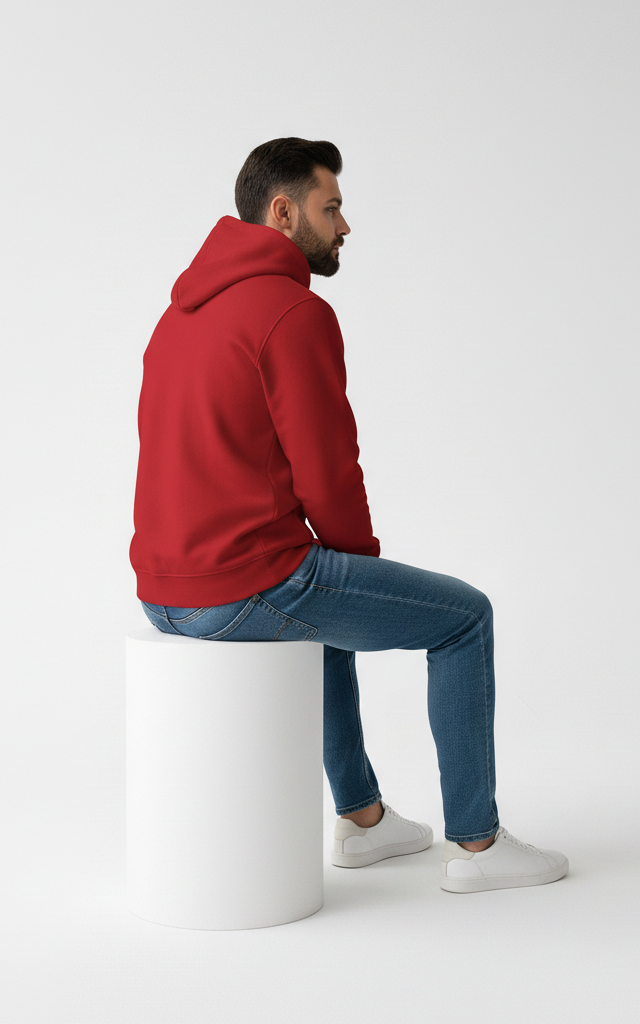 Men’s Basic Pullover Hoodie – Comfortable & Casual