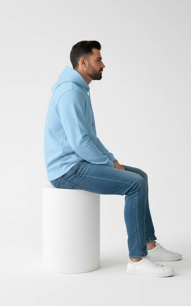 Men’s Basic Pullover Hoodie – Comfortable & Casual