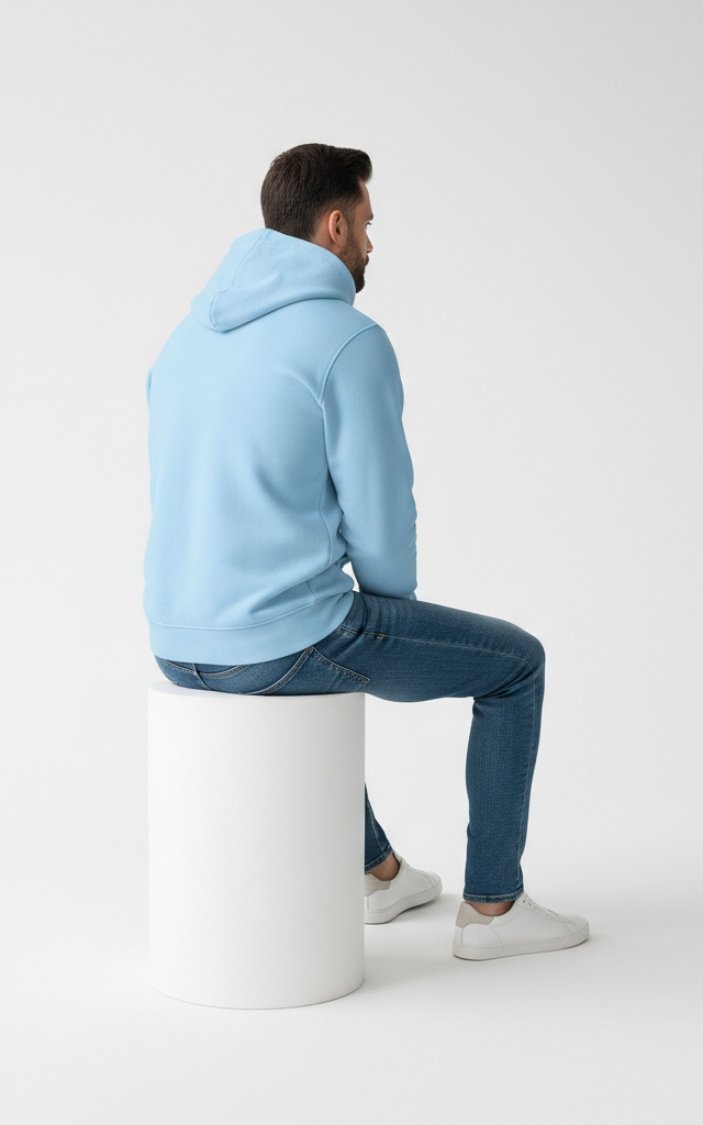 Men’s Basic Pullover Hoodie – Comfortable & Casual