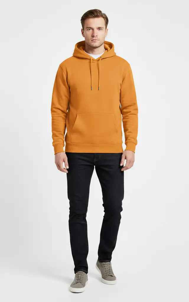 Men’s Basic Pullover Hoodie – Comfortable & Casual - SKM