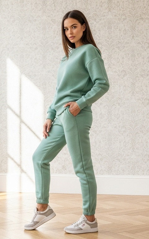 Seafoam Sweatshirt Tracksuit See Green