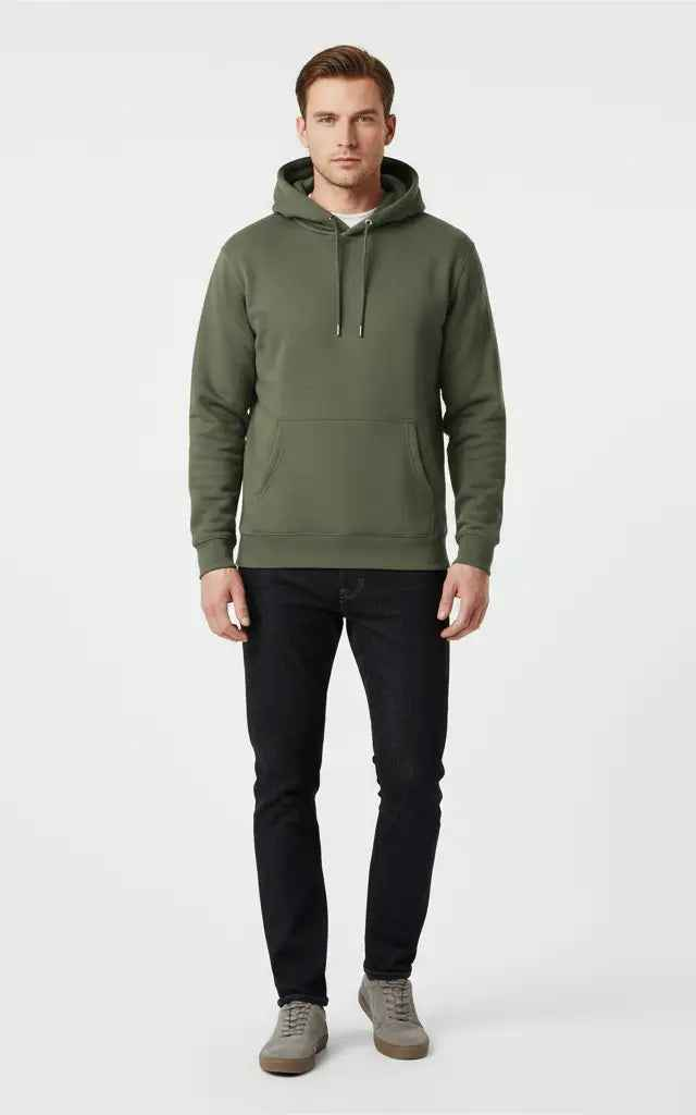 Men’s Basic Pullover Hoodie – Comfortable & Casual - SKM