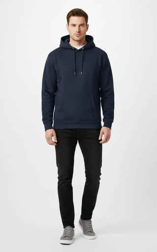 Men’s Basic Pullover Hoodie – Comfortable & Casual - SKM