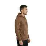 Plain Pullover Hoodie For Men's Chocolate Brown