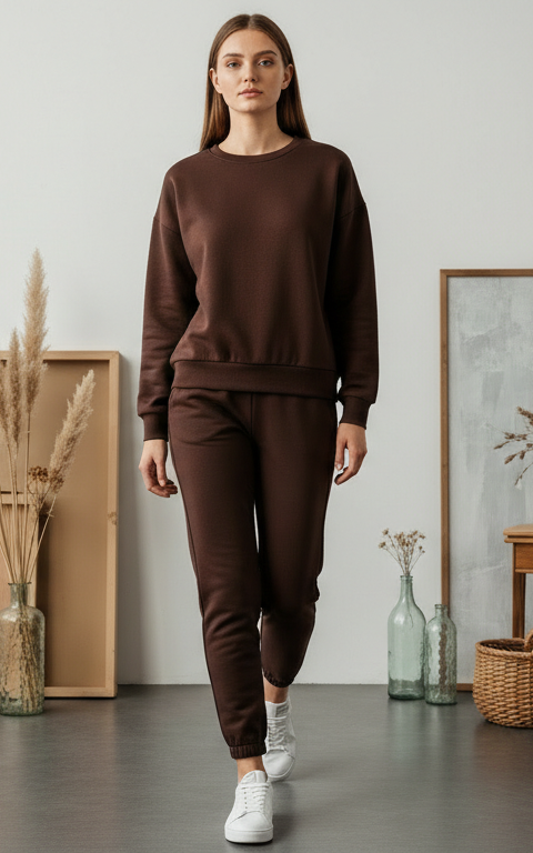 Velour Sweatshirt Tracksuit