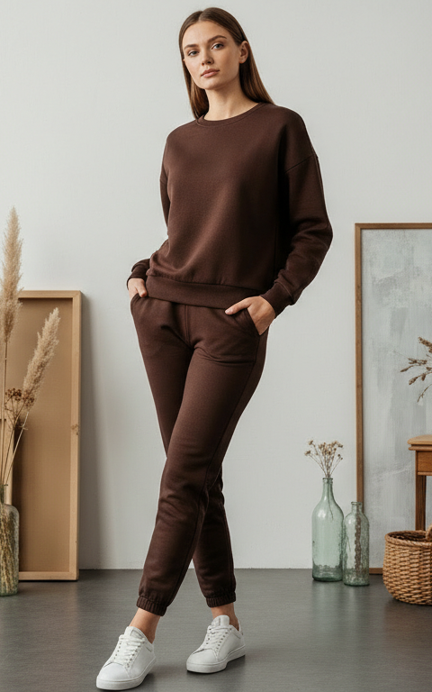 Velour Sweatshirt Tracksuit