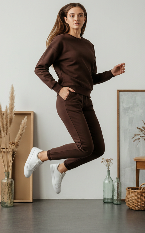 Velour Sweatshirt Tracksuit