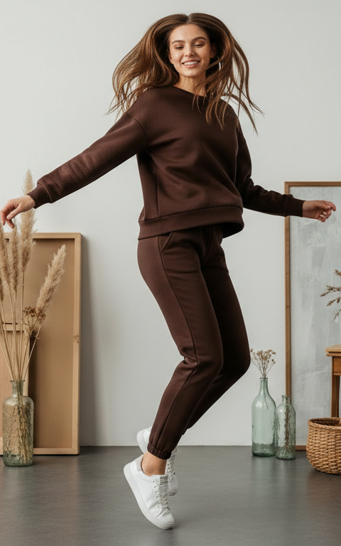 Velour Sweatshirt Tracksuit