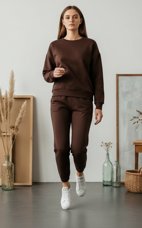 Velour Sweatshirt Tracksuit
