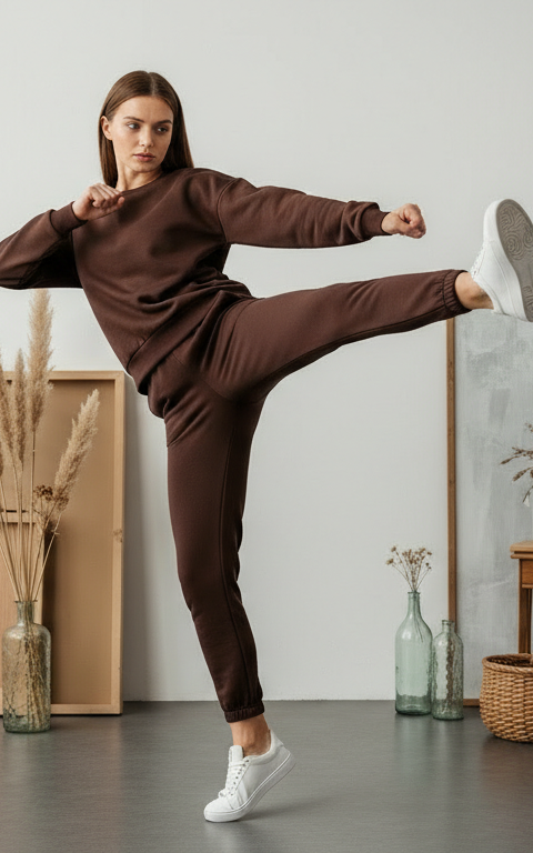 Velour Sweatshirt Tracksuit