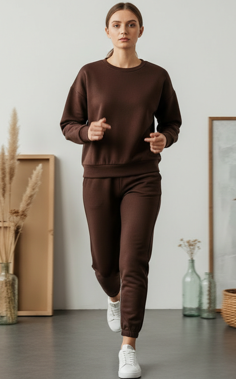 Velour Sweatshirt Tracksuit