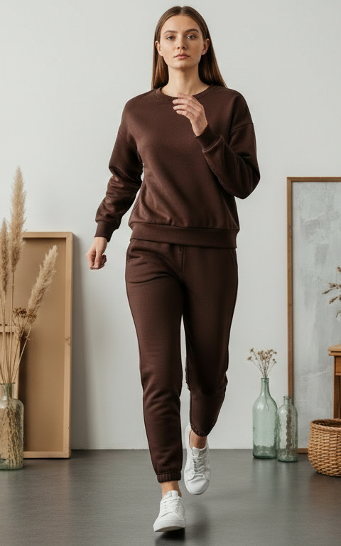 Velour Sweatshirt Tracksuit
