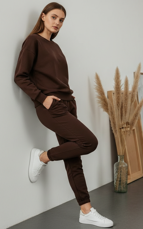 Velour Sweatshirt Tracksuit
