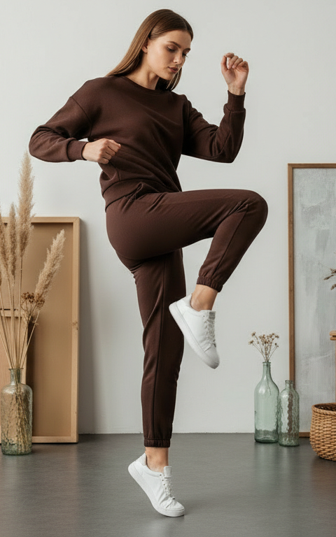 Velour Sweatshirt Tracksuit