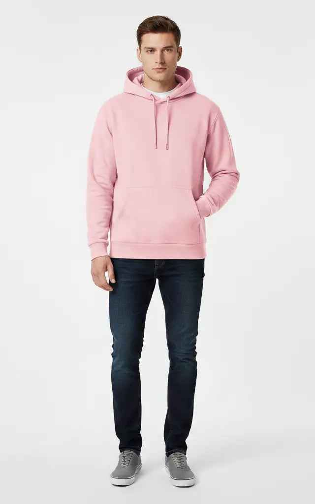 Men’s Basic Pullover Hoodie – Comfortable & Casual - SKM