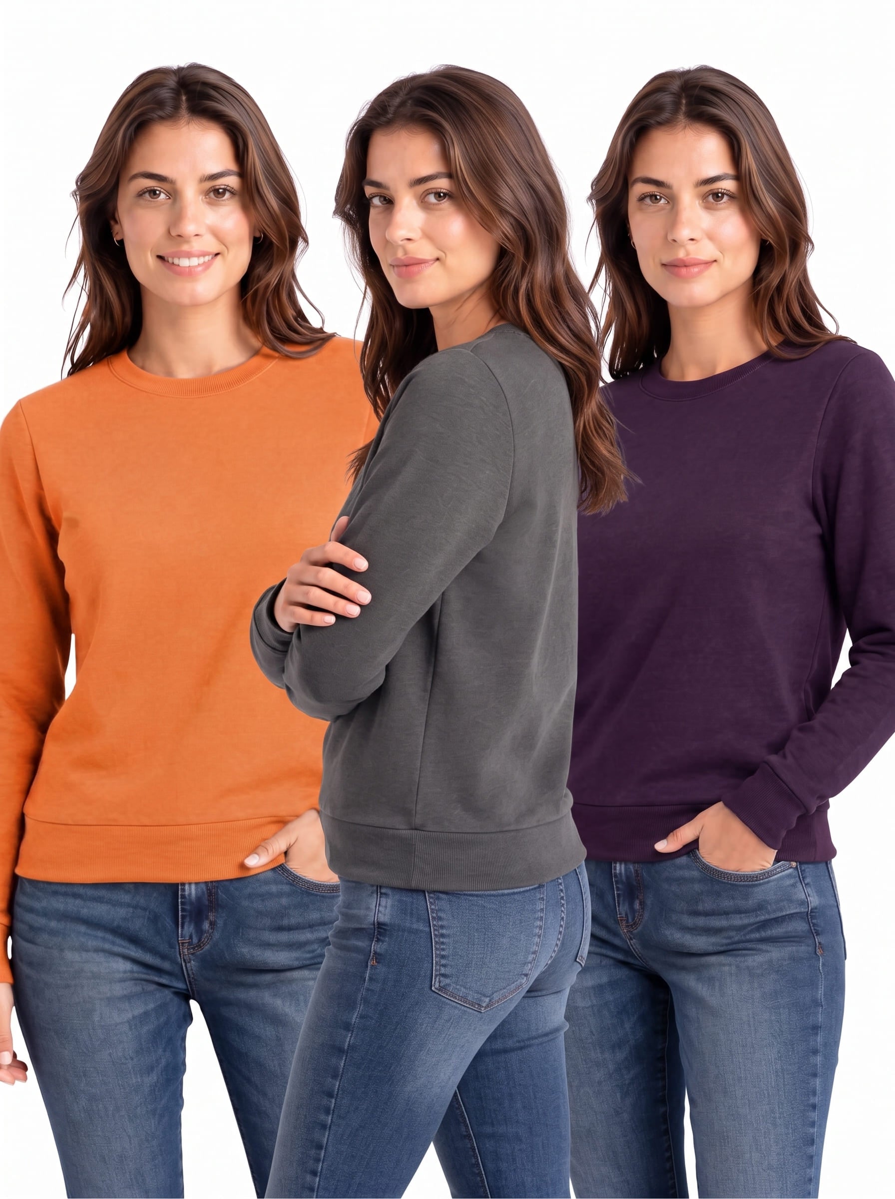 Women's Sweatshirts Pack of 3 | SKM