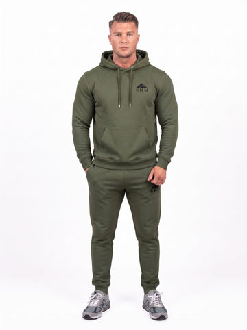 Men's Hoodie Tracksuit Set | SKM Olive Green