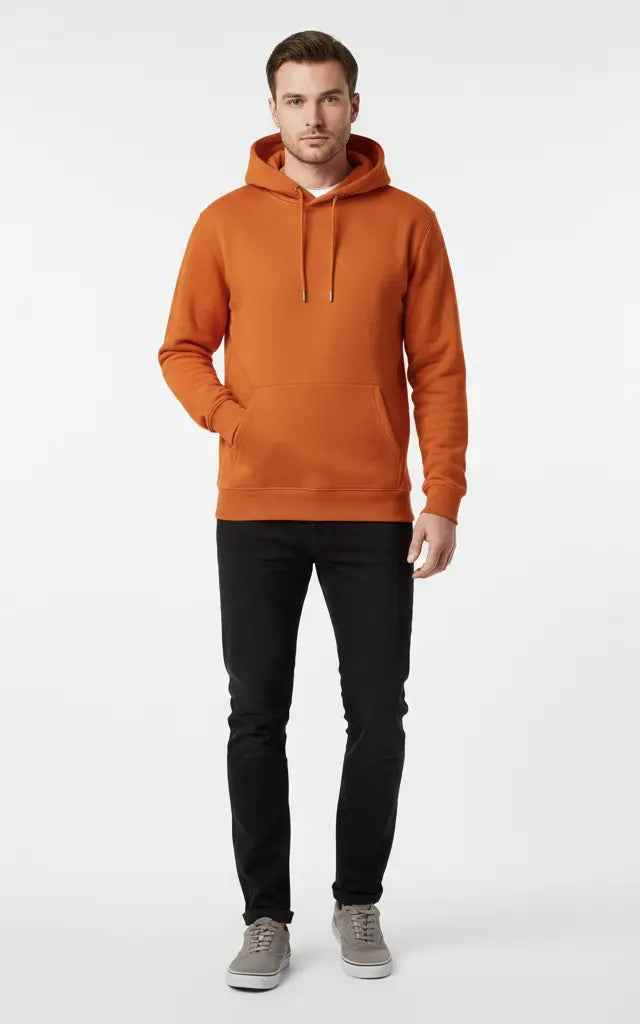 Men’s Basic Pullover Hoodie – Comfortable & Casual - SKM