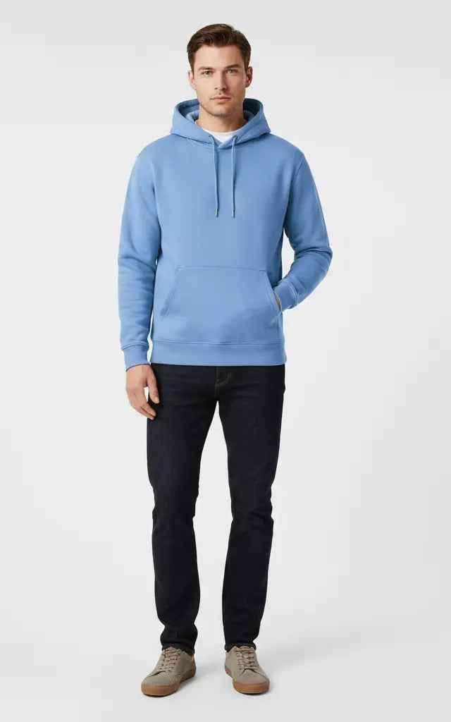 Men’s Basic Pullover Hoodie – Comfortable & Casual - SKM